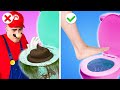 MARIO ¿CONOCES TRUCOS GENIALES PARA BAÑOS? | Increíbles Trucos De Crianza De Super Mario por Gotcha!