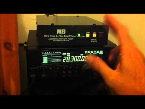 MFJ-939 automatic antenna tuner review and demo
