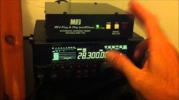 MFJ-939 automatic antenna tuner review and demo