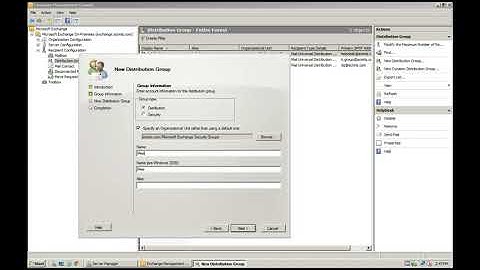 How to create new Distribution Group in Exchange Mail Server 2010 - Step by step tutorial.