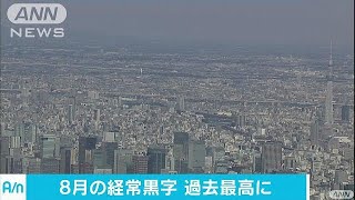 経常黒字2兆円超　38カ月連続、8月では過去最高(17/10/10)