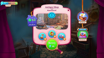 Manor Matters Antique Shop with Pictures HD Hard Level | moving clouds | jug, comb, mirror,  dancer