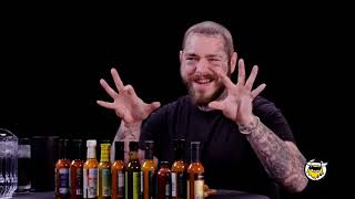 Post  Malone  Has  His  Brain Hacked By Spicy Wings  Hot Ones