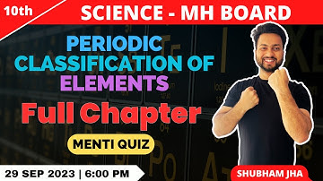 Class 10 | Science | Menti Quiz | Periodic Classification Of Elements