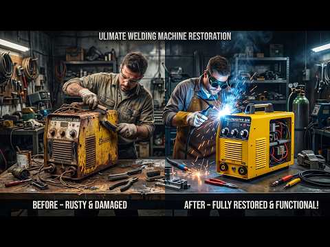 Rusty Welding Machine Restoration Process | Old Welder Rebuild Process from Start to Finish