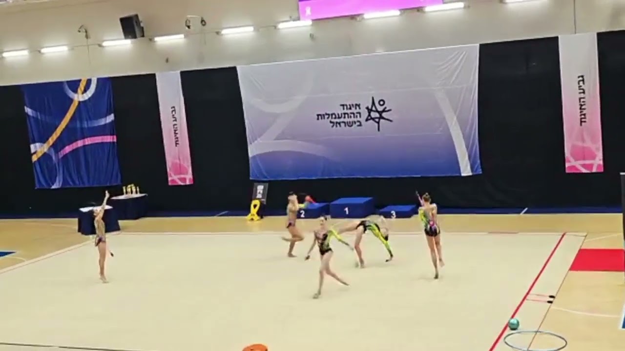 ISRAEL Junior Group - New 10 CLUBS Routine - Israeli federation cup 2025