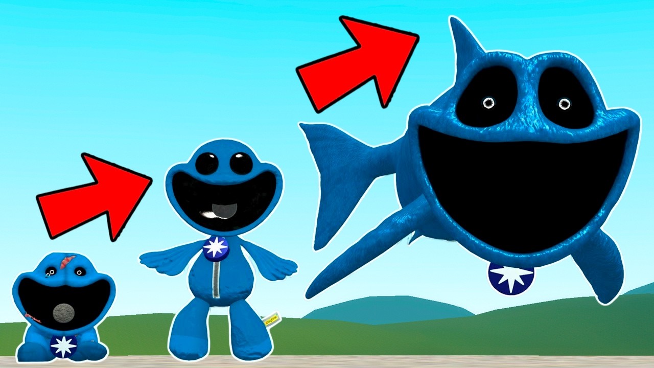 NEW EVOLUTION OF FORGOTTEN SMILING CRITTERS GLIMMER FISH POPPY PLAYTIME In Garry's Mod!