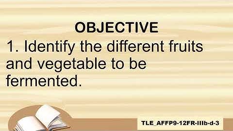 TLE  8 FOOD Processing