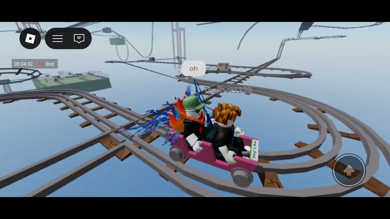 Roblox: cart ride around nothing with tealbot1229 (we win)