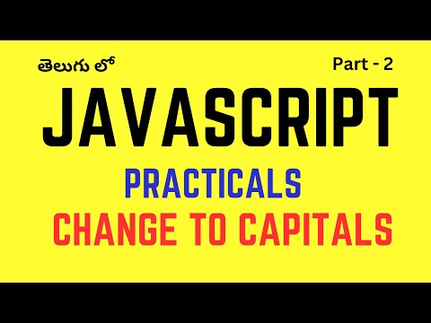 #2. JavaScript Practical's || Capitalize