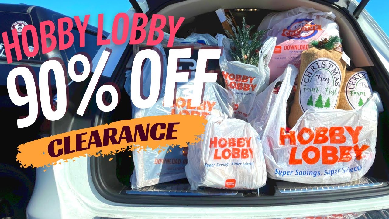 HURRY! 90% OFF CLEARANCE AT HOBBY LOBBY! DECOR, ART, DISHES, RUGS & MORE! NO COUPONS NEEDED