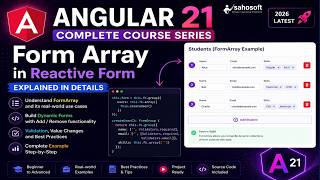 Form Array in reactive form in Angular 21 | Forms in Angular | Angular 21 tutorials in Hindi