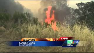 Brian Hickey reports live as flames shoot up from Lake Co fire