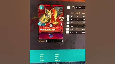 How To Level up a card in Splinterlands