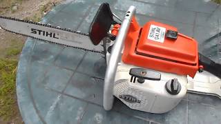 Vintage Stihl 041AV Quickstop Electronic Chainsaw Test Run