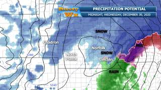 Snow and Freezing Rain Potential for Dec. 29, 2020