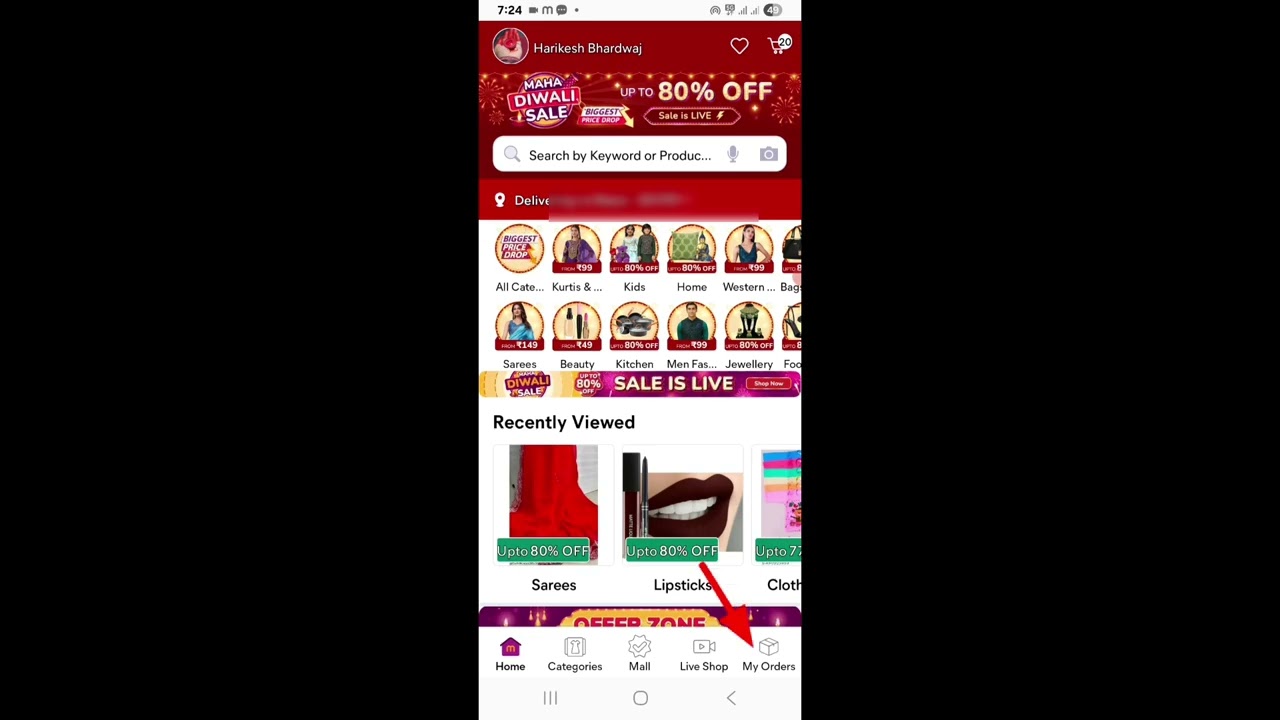 Meesho app me tracking id kaise dekhe | Meesho me my order kaise dekhe