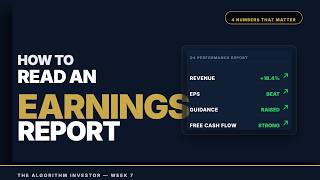 How to Read an Earnings Report — The 4 Numbers That Actually Matter (Beginner to Advanced)