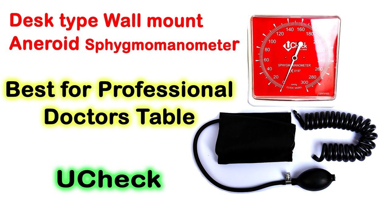 Ucheck Desk Aneroid Sphygmomanometer Best Desk type Wall mount