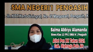 Salma Abbiyu Alamanda, Siswa SMA N 1 Pengasih, Atlet PON XX Tahun 2021 Cabang Olah Raga Polo Air