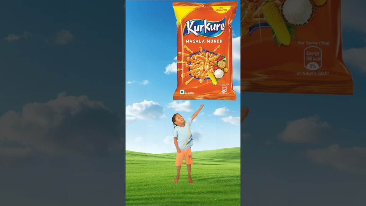 Flying Vfx 🇮🇳 Video punch Kurkure, gun, juice, lays, samosa, roti,lalipop, chocolate 