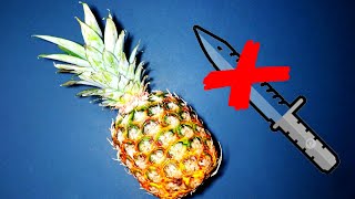 Как Почистить Ананас Без Ножа? Лайфхак//How To Peel A Pineapple Without A Knife