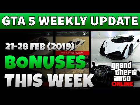 GTA 5 Weekly Sales | GTA ONLINE BONUSES THIS WEEK (Login Bonus & Double Money / 21-28 Feb 2019)