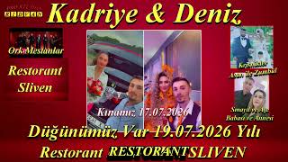 Davetiye Kadriye & Deniz Düğünümüz Var 19.07.2026 Yılı Sn Bg