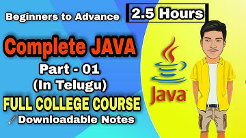 Java in telugu for beginners | Introduction to Java in Telugu | Core Java Tutorial in Telugu