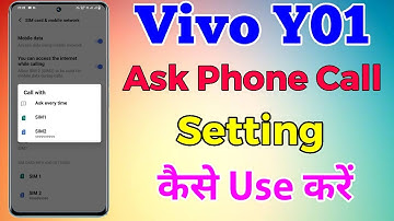 vivo y01 ask phone call setting kaise kare | how to use ask phone call setting on vivo y01