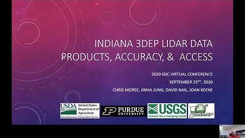 Indiana 3DEP LiDAR data products, accuracy, and access
