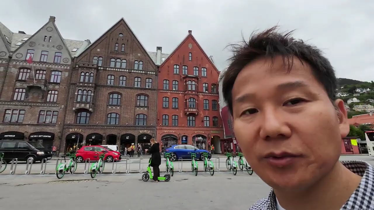 [유버의 세계여행]  노르웨이 베르겐시내산책 후 플롬산악열차를 타봤습니다. Bergen, Norway