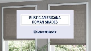 Rustic Americana Roman Shades from SelectBlinds.com