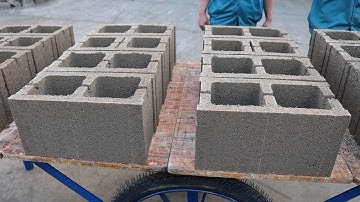 QT4-24 vibration cement concrete block making machine manual videos for 8, 6 , 5, 4 inch blocks