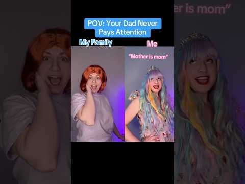 (mother is mom sister is sis brother is bro) POV: your dad never pays attention #shorts #family