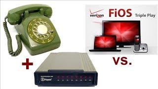 Using a rotary phone & dialup modem with Verizon FiOS