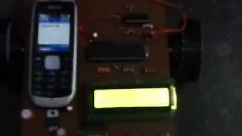 DTMF based mobile controlled robot..