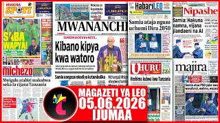Magazeti ya leo 5/06/26,BUNGENI BADO MOTO,KIBANO KIPYA KWA WATORO,7 WAPYA YANGA SC