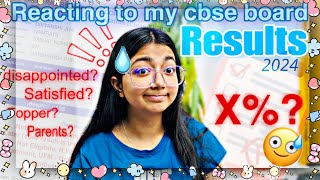 Reacting to my CBSE class 10th board exam results 2024 😱