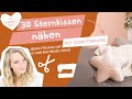 3 D Sternenkissen nähen - mit kostenlosem Schnittmuster //stoffe.de