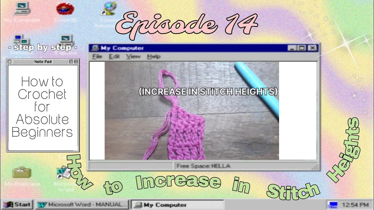 How to Crochet for Absolute Beginners | Increase in ST Heights Tutorial ...
