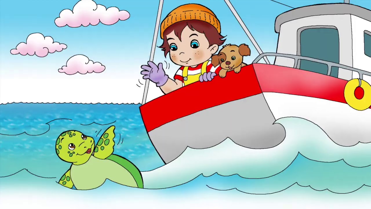 Il pescatore Tatoo e la tartaruga - storia per bambini per Educazione Ambientale