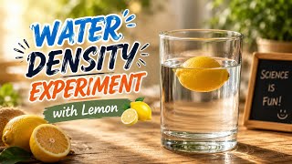 Water Density Experiment with Lemon || Science Project for Exhibition || Academic Fair ||