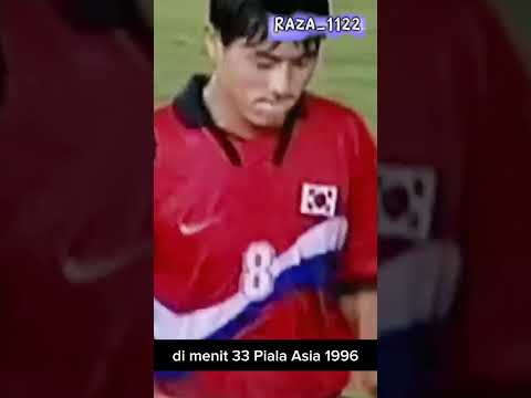 Shin Tae Yong saat jadi pemain  Piala Asia 1996 Indonesian vs Korea Selatan