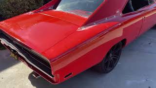 Flat Matte Black Wrapped the 1969 Dodge Charger