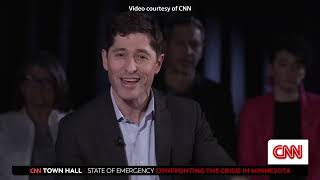 Mayor Frey stands up for Minneapolis values as a welcoming city at CNN’s Town Hall discussion