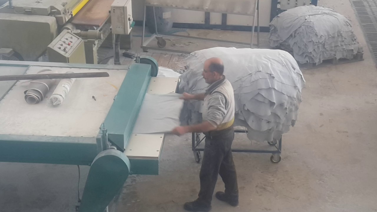 Leather tannery machine YouTube