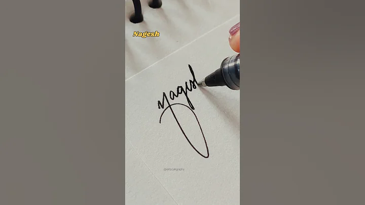 Nagesh Name Signature🔥🌼| Elite Calligraphy #ytshorts #shorts