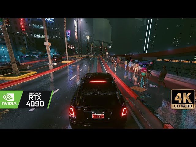 Cyberpunk 2077 Path Tracing Overdrive with 100+ mods running on an