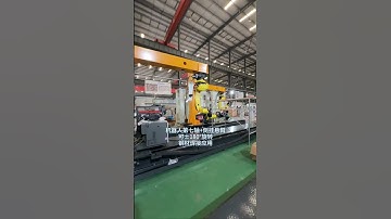 Fanuc robot ceiling welding upside-down cantilever, 180° rotating steel welding application#welding